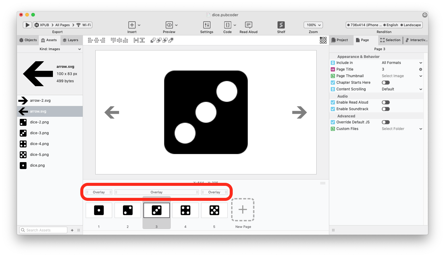 drag and drop using pub pubcoder