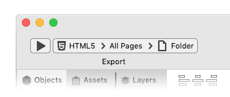 Export Menu Web Folder